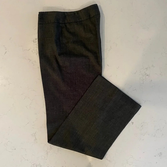 Jones NY Collection Stretch Wide Leg Mid Rise Poly Blend Pants Black Grey Sz 4 - Picture 13 of 13